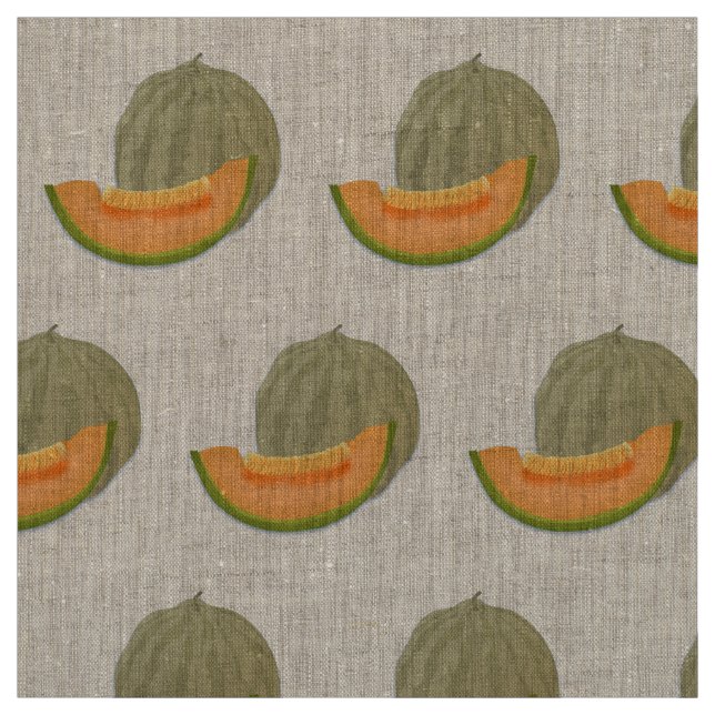 SUMMERY CANTALOUPE MELON MOTIF TYG (Provkarta)