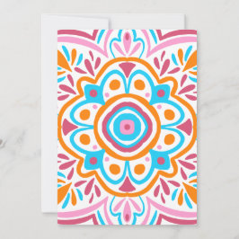 Summery mandala inbjudningar