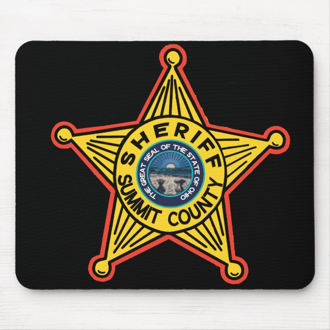 Summit County Ohio sheriff Mousepad. Musmatta (Framsidan)