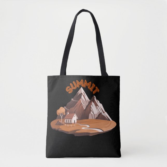 ​Summit Mountain Adventure Nature Lover Drawstring Tygkasse (Framsida)