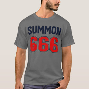 Summon 666 Jersey Satanist Djävulen Worshipper 666 T Shirt