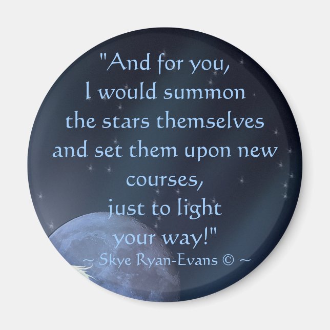 "SUMMON OF STARS" Romantik Magnets Magnet (Framsidan)