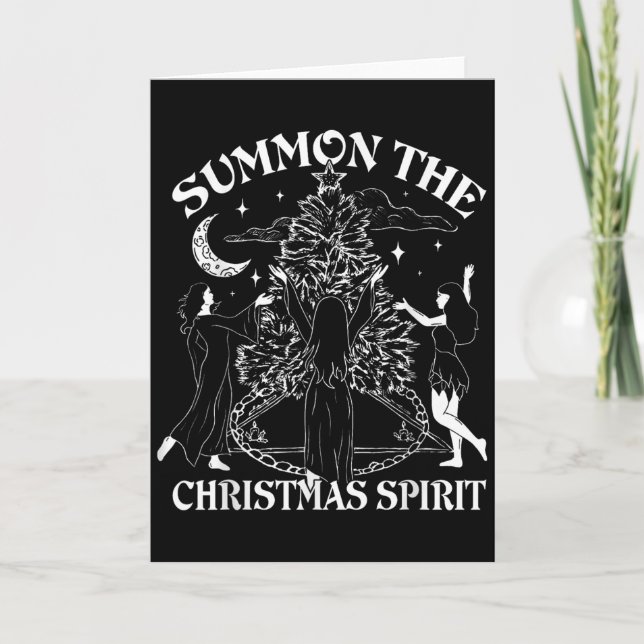 Summon The Christmas Srit - Spread Holiday Magic  Kort (Framsida)