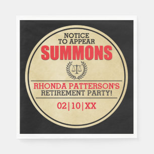 Summons Pension Party Pappersservett