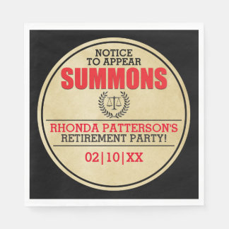 Summons Pension Party Pappersservett