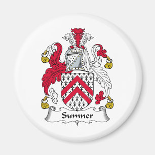 Sumner familjvapensköld magnet