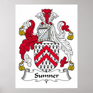 Sumner familjvapensköld poster