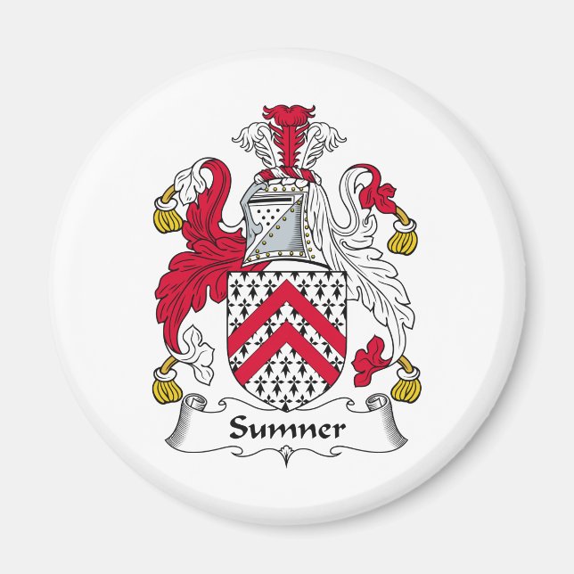 Sumner Family Crest Magnet (Framsidan)