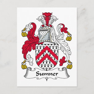Sumner Family Crest Vykort