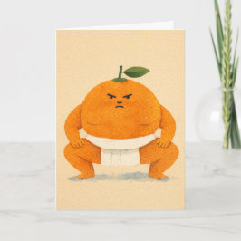 Sumo Apelsin Välkomstkort Kort