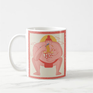 Sumo ätande Ramen Kaffemugg