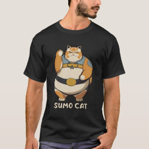 Sumo Cat Kattunge Wrestler T Shirt