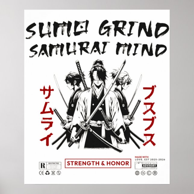 Sumo Grind Samurai Grind Poster (Framsidan)