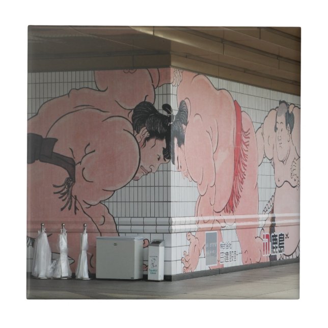 Sumo Mural Wall Art Kakelplatta (Framsidan)