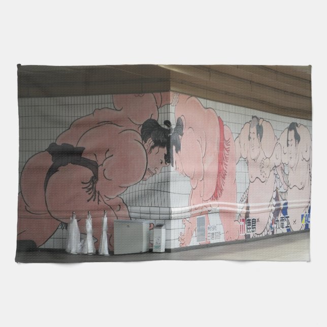 Sumo Mural Wall Art Kökshandduk (Horisontell)