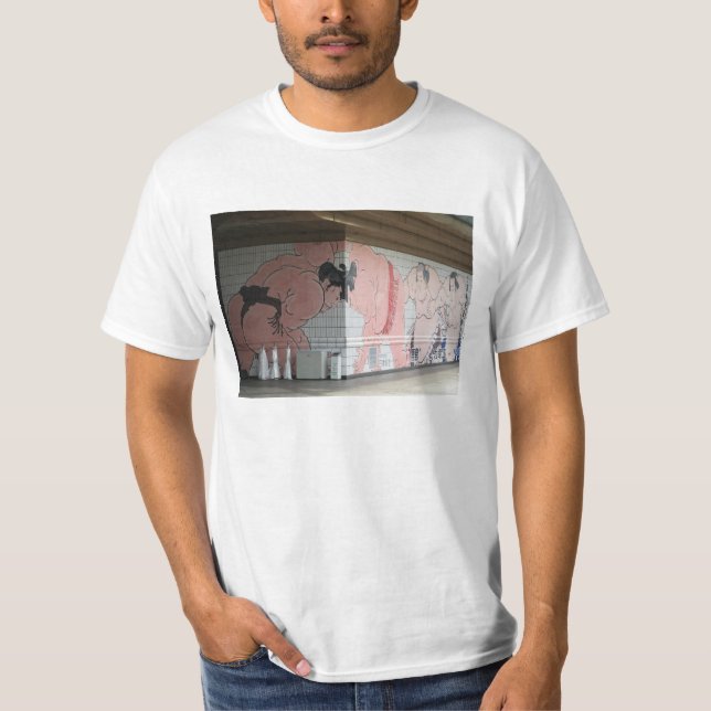 Sumo Mural Wall Art T-shirt (Framsida)