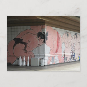 Sumo Mural Wall Art Vykort
