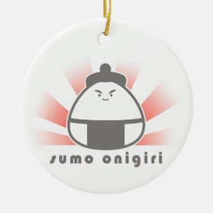 Sumo Onigiri Julgransprydnad Keramik