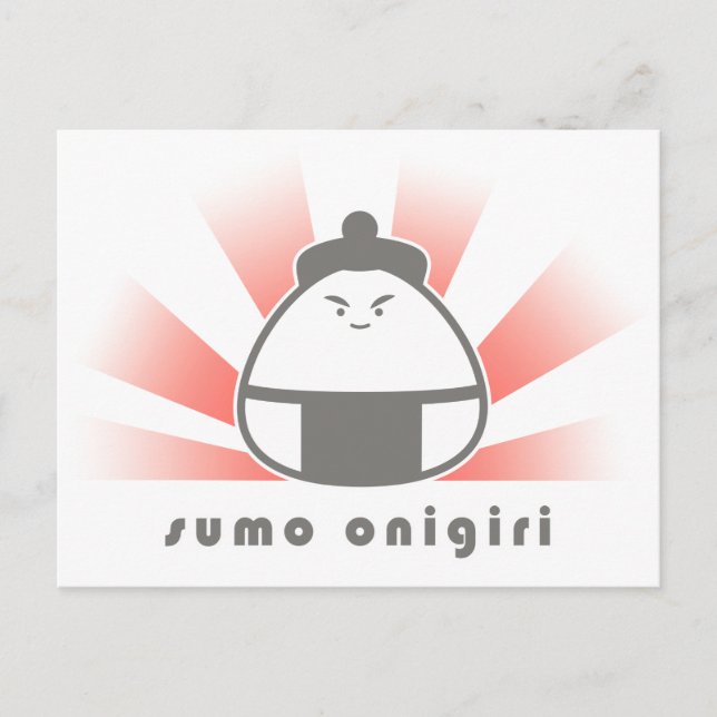 Sumo Onigiri Vykort (Framsida)