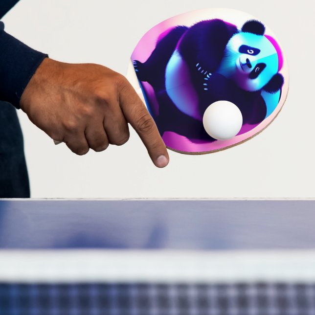 Sumo Panda The Bamboo Gnasher, Ping Pong Paddle Pingisracket (Insitu)