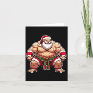 Sumo Santa Wrestler Japan Coola jul Kort