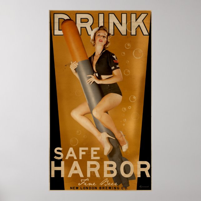 "Sumo Sized" Poster Säker Harbour Beer Torpedo (Framsidan)