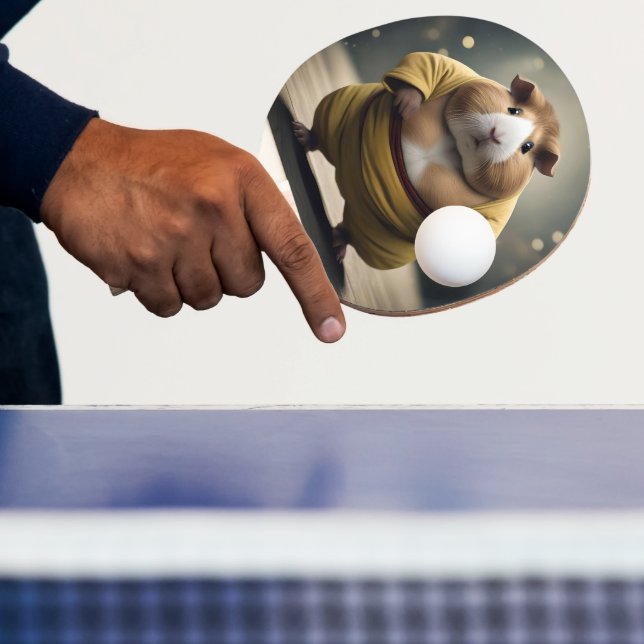 "Sumo Squeakdown: Den Mäktige Marsvinborraren" Pingisracket (Insitu)