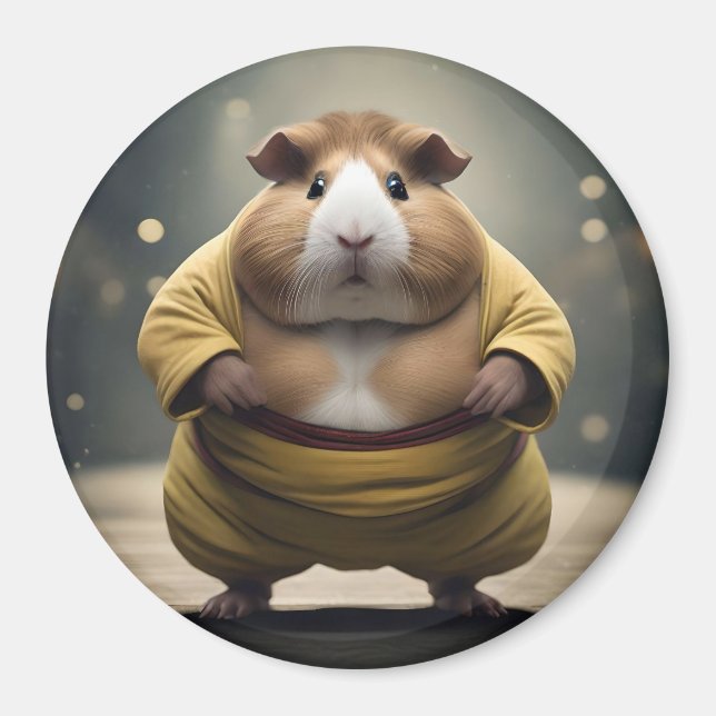 "Sumo Squeakdown: Den mäktige marsvinssumobrottare Magnet (Framsidan)