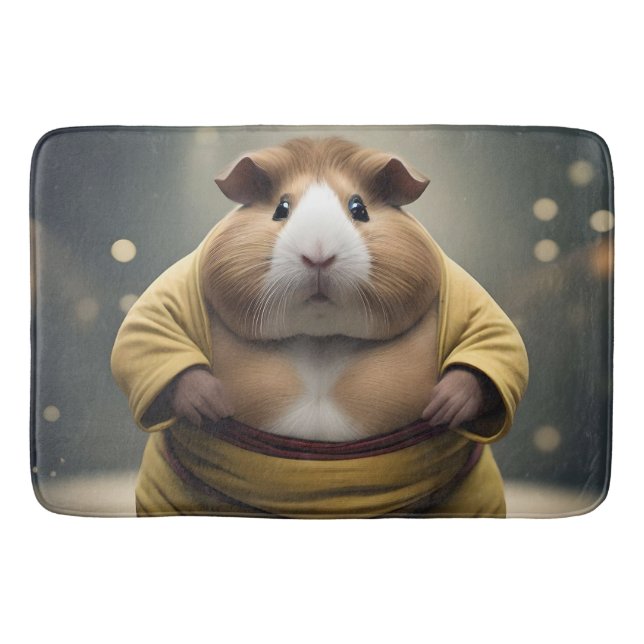 "Sumo Squeakdown: The Mighty Guinea Gris Wrestler" Badrumsmatta (Framsidan)