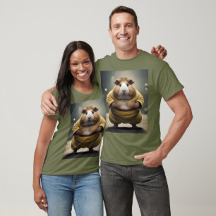 "Sumo Squeakdown: The Mighty Guinea Gris Wrestler" T Shirt