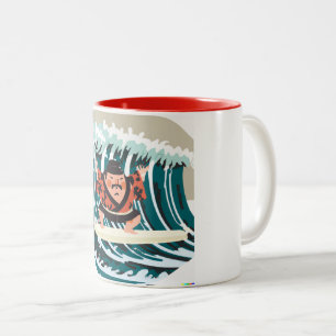 Sumo Surfer Wave Rider Coffee Mugg
