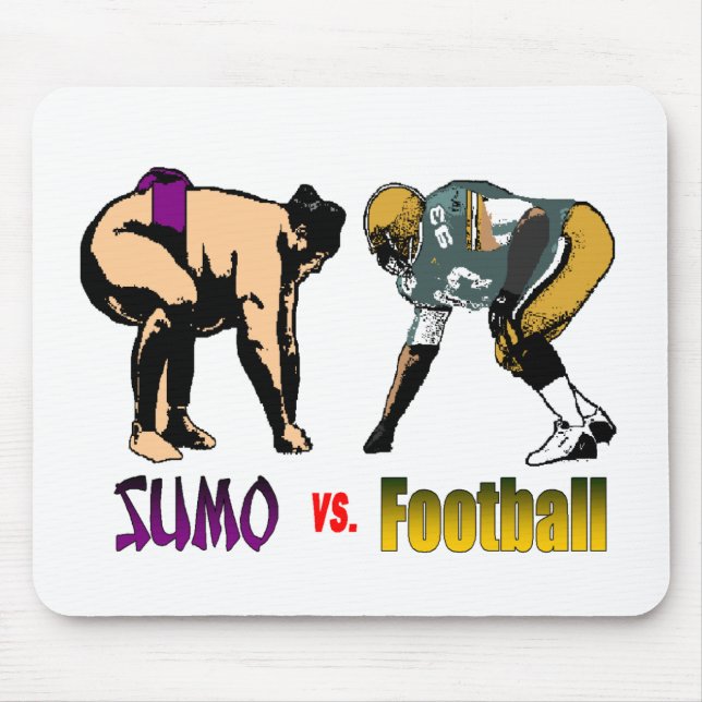 Sumo vs. Football Mousepad Musmatta (Framsidan)