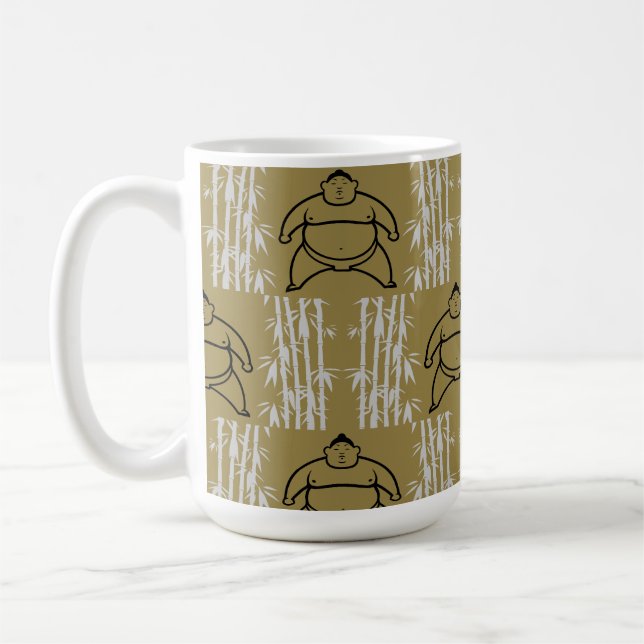 Sumo Wrestler Kaffemugg (Vänster)