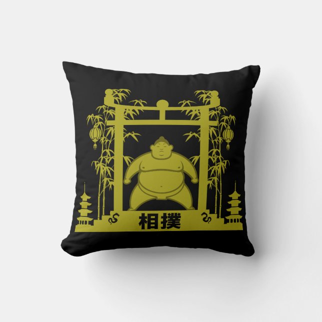 Sumo Wrestler Kudde (Framsida)