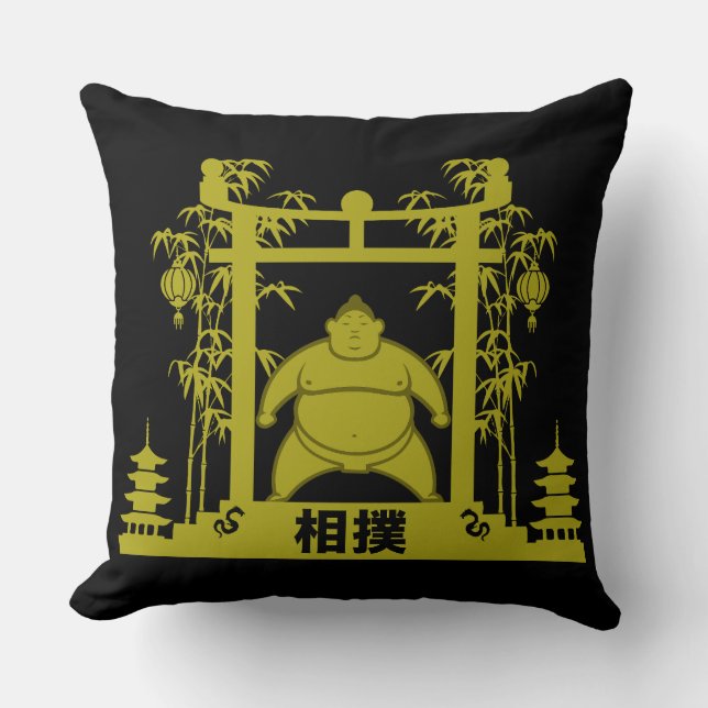 Sumo Wrestler Kudde (Framsida)