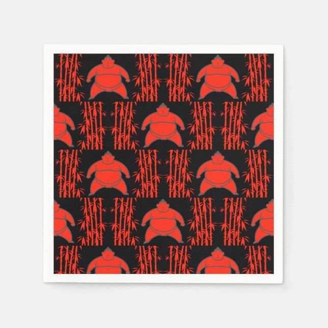 Sumo Wrestler Pappersservett (Framsidan)