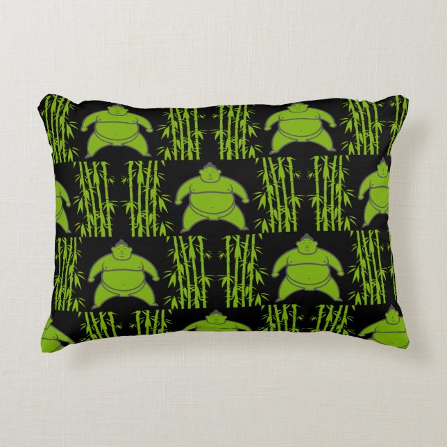 Sumo Wrestler Prydnadskudde (Framsidan)