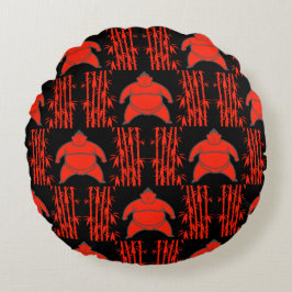 Sumo Wrestler Rund Kudde