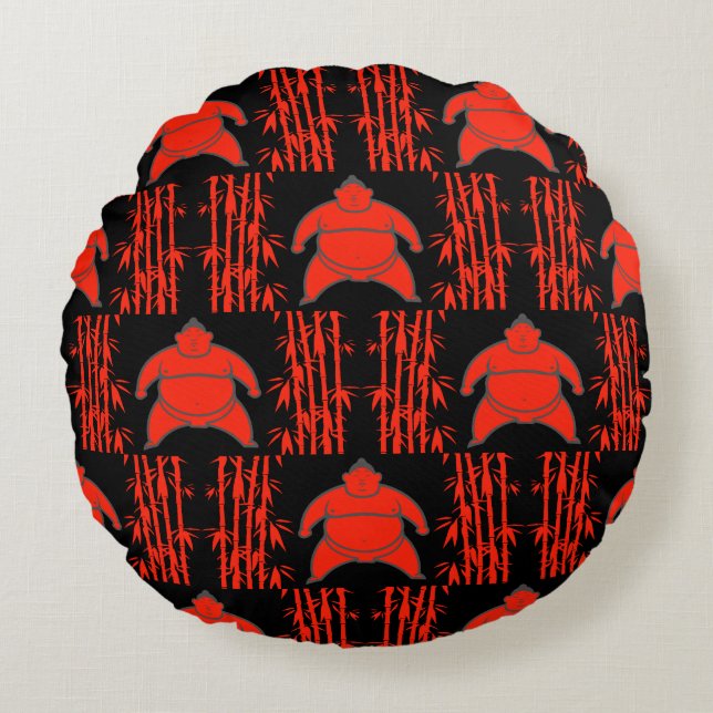 Sumo Wrestler Rund Kudde (Framsidan)