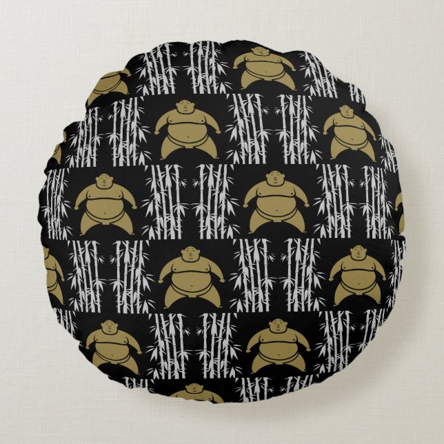 Sumo Wrestler Rund Kudde (Framsidan)