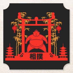 Sumo Wrestler Underlägg Papper