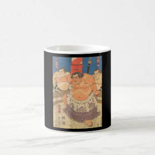 Sumo Wrestler Vintage Art I kärlek Japanska Sumo Kaffemugg