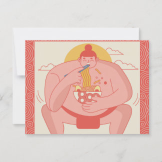Sumo Wrestler Vykort