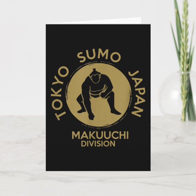 Sumo Wrestling Japan Tokyo Makuchi Tournament Kort (Framsida)