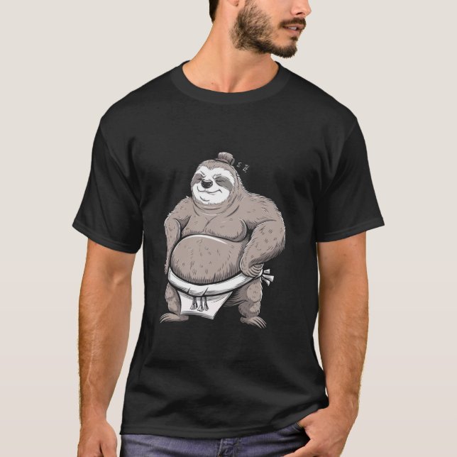 Sumo Wrestling Sloth Martial Arts Funny För barn B T Shirt (Framsida)