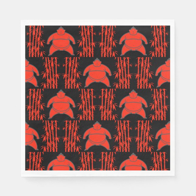 Sumobrottare Pappersservett (Framsidan)