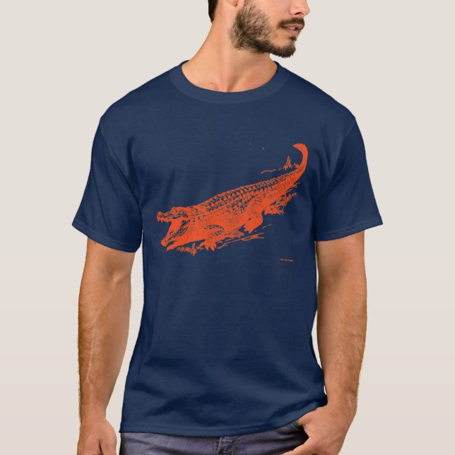Sump Chomp Gameday Klänning Orange Gator T Shirt (Framsida)