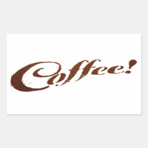 Sumpkaffe - rektangelklistermärke rektangulärt klistermärke