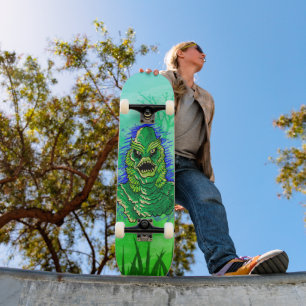 Sumpmonster Skräckigt Kul Mini Skateboard Bräda 18,5 Cm