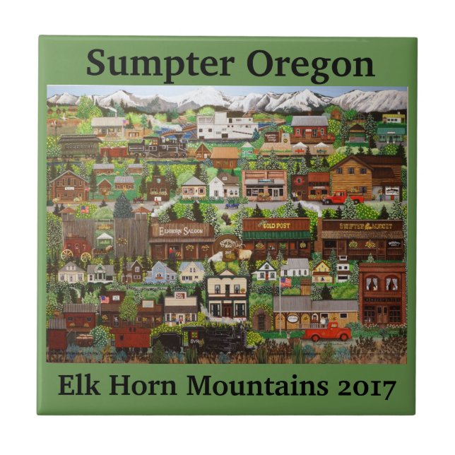 Sumpter, Oregon Tile 2 Kakelplatta (Framsidan)